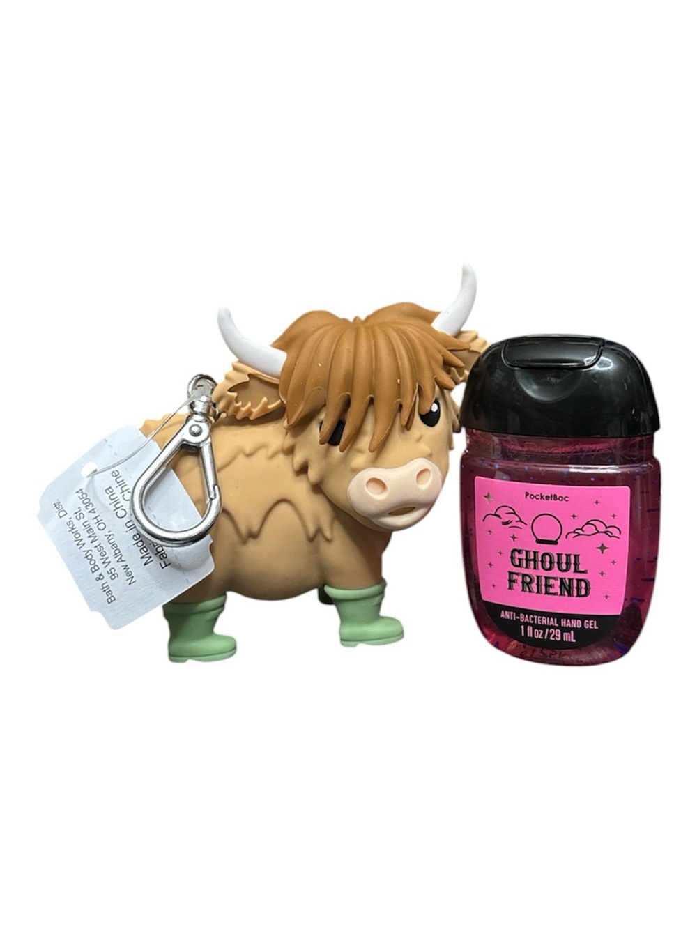 Bath & Body Works Highland Cow PocketBac Holder Set + Ghoul Friend